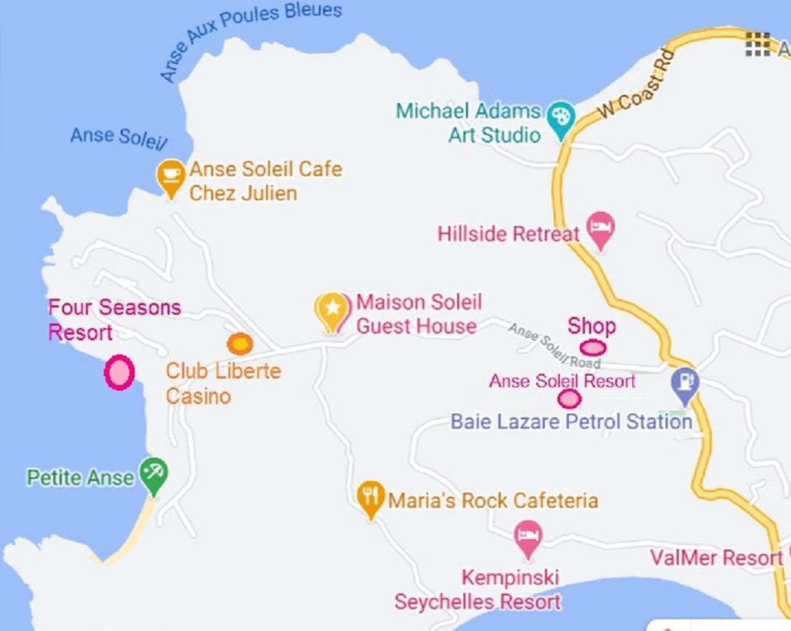 Maison Soleil Baie Lazare  Eksteriør billede